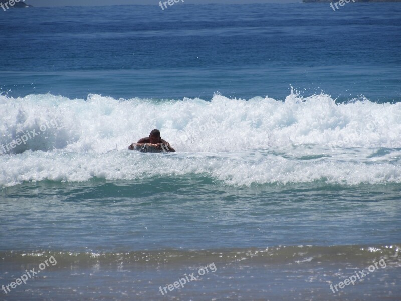 Mar Waves Rio De Janeiro Brazil Water