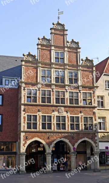 Gable House Münster Westphalia Historic Preservation Brick Sand Stone