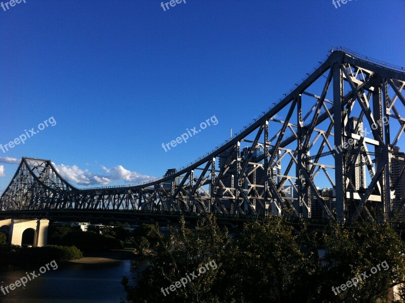 Australia Brisbane Queensland Bridge Brisbane-river