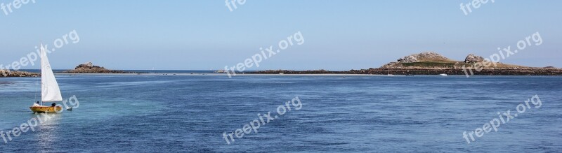 Sea Boat Panoramic Brittany Ile