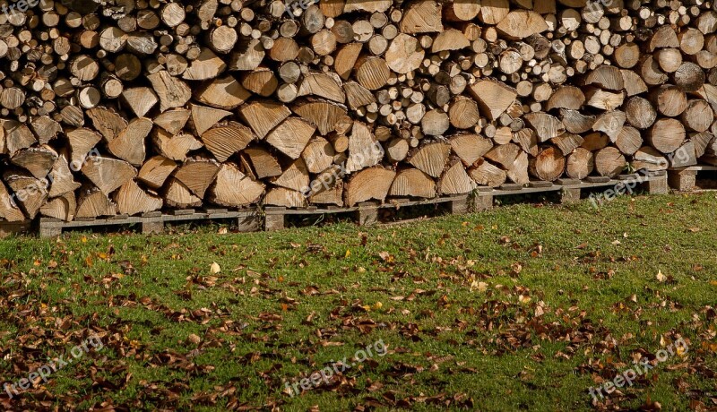 Wood Heating Logs Wood Pile Free Photos