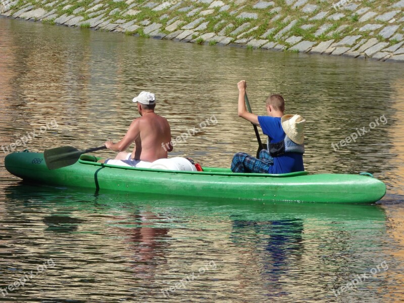 Boat Ship Kayak Male Woman