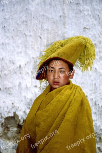 Monk Child Tibet Free Photos