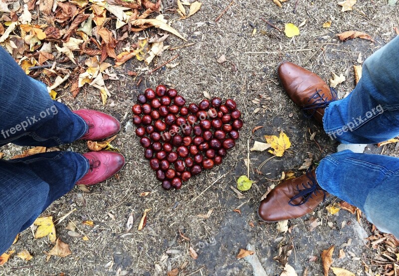 Chestnut Love Heart Autumn Boots