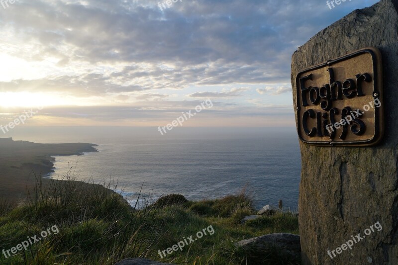 Ireland Ringofkerry Sunset Nature Landscape