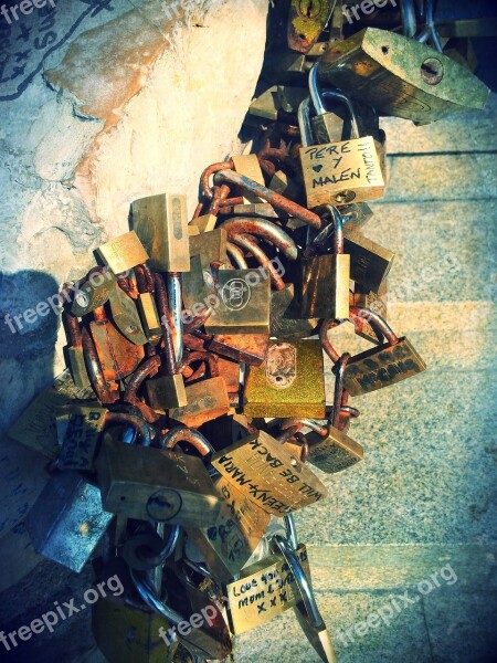 Lock Benidorm Love Wedding Locks