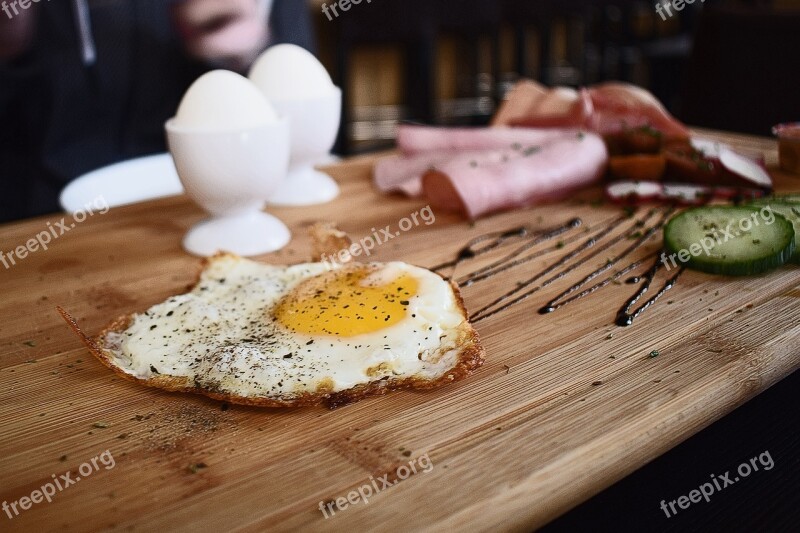 Egg Breakfast Food Vegetable Plate