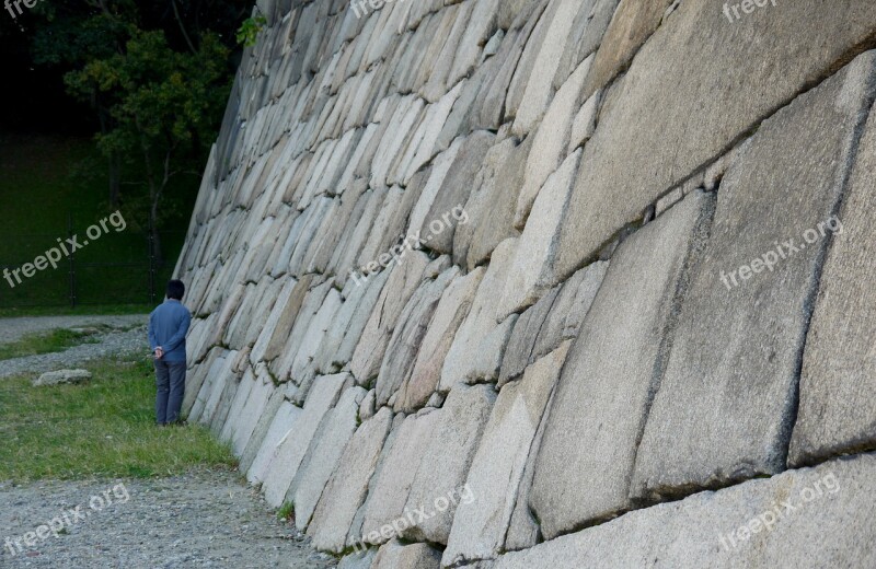 To The Wall Wall Japan Man Fortress