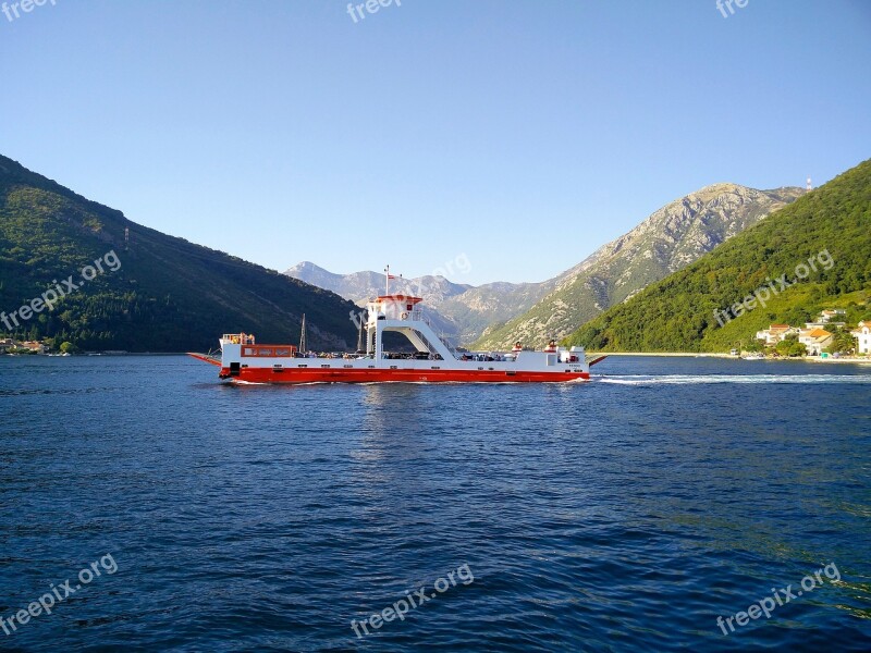 Ferry Ferry Boat Boka Boka Bay Bay