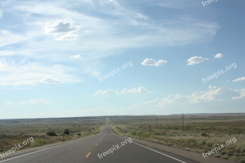 Road Infinity Texas Landscape Highway