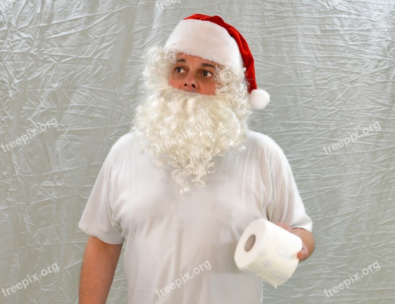 Santa Nicholas Santa Claus Need Toilet Paper