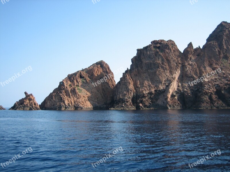 Scandola Corsican Piana Unesco Sea