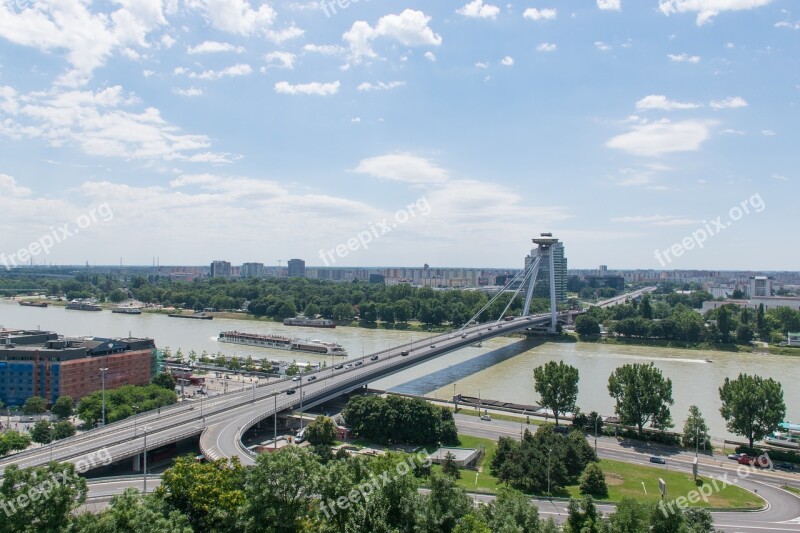 Bratislava Slovakia Ufo Danube Free Photos