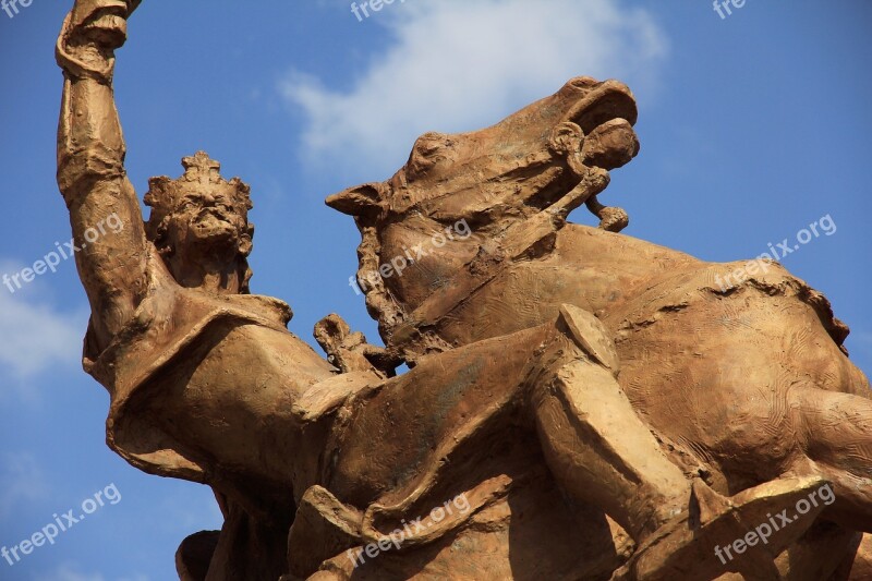 The Statue Of Svätopluk Bratislava Castle Slovakia