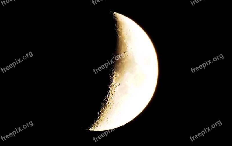 Moon Binoculars Sky Crater Free Photos