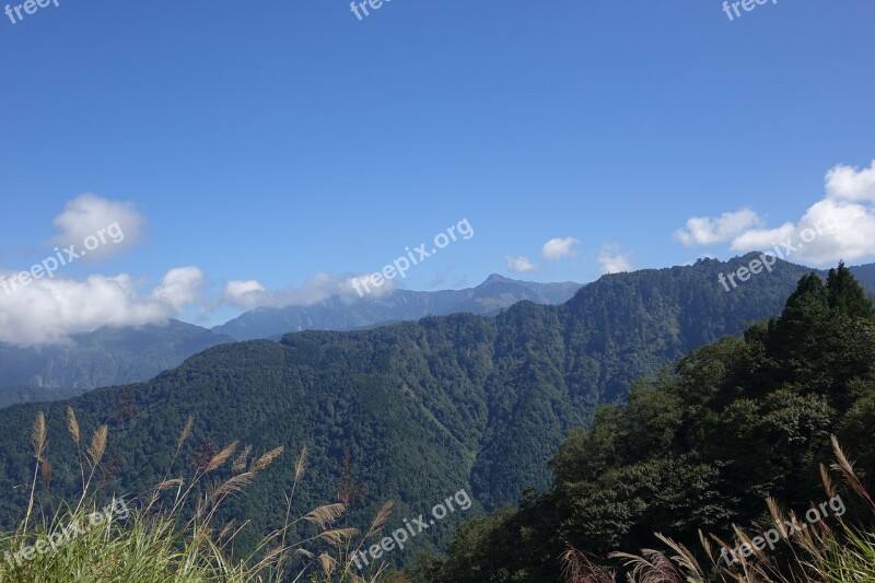 The Mountains Blue Day Baiyun Free Photos