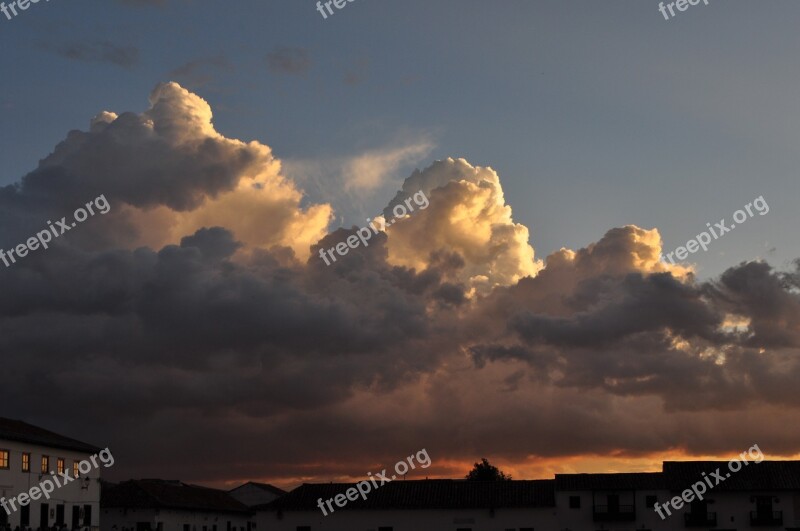 Sunset Clouds Sky Sunlight Light