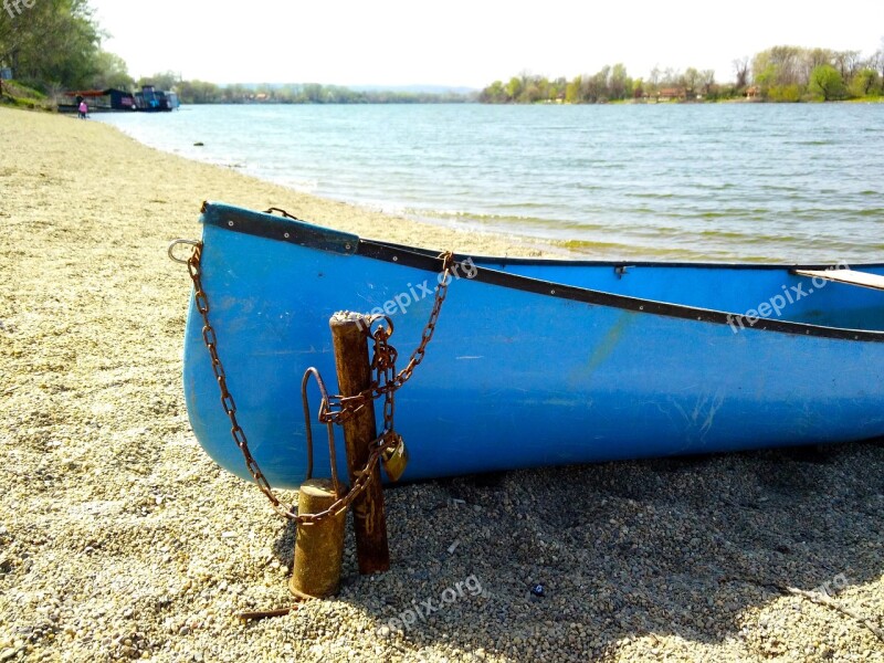 Srebrno Jezero Lake Boat Beach Serbia