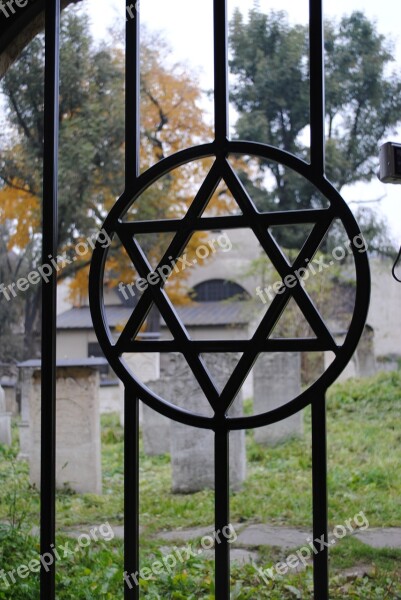 Cemetery Jew Memorial Jewish Cemetery David's Star