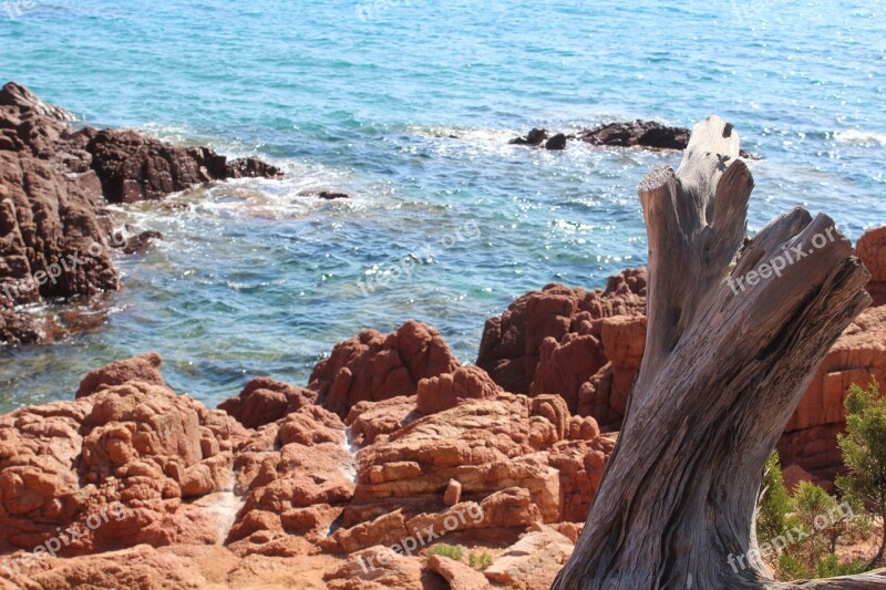 Sardinia Sea Red Rocks Juniper