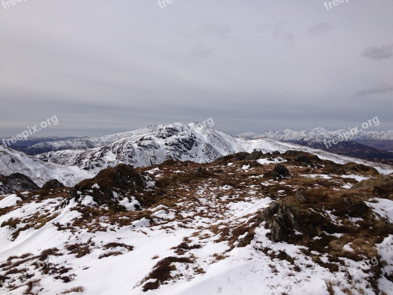 Scottish Mountains Scottish Munro Highland Free Photos