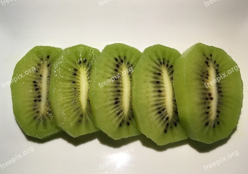 Cuixiang Kiwi Zhouzhi Kiwi Green Heart Kiwi Slices Kiwi Free Photos