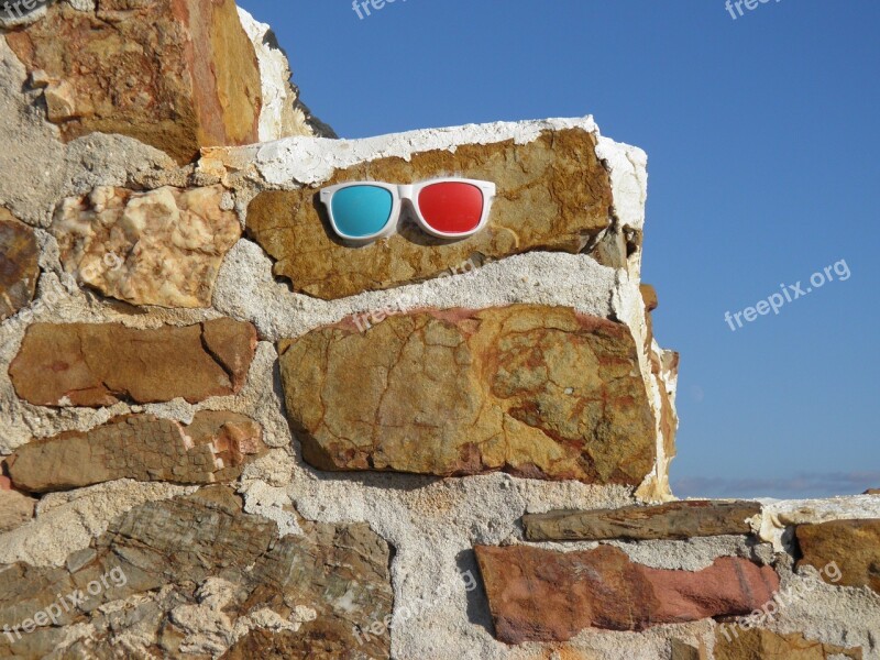 Street Art Graffiti Sunglasses Wall Cheerful