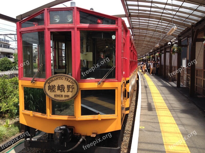 Trolley Train Sagano Kyoto Free Photos