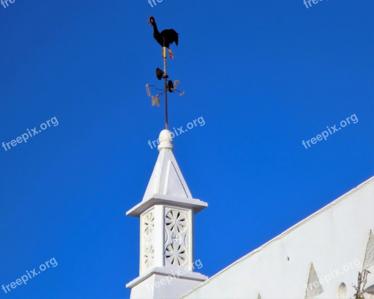 Weather Vane Haan Chimney Portugal Blue Sky