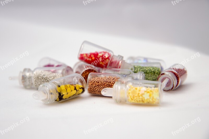 Jars Tinsel Capacity Manicure Ornament