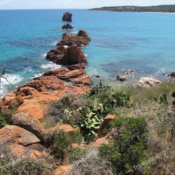 Sardinia Sea Rock Cea Nature