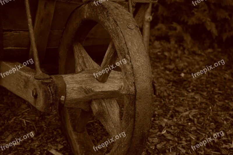 Old Peat Wheelbarrow Torfkarre Free Photos