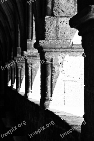 Cloister Romanesque Rhaeto Romanic Arcade Architecture