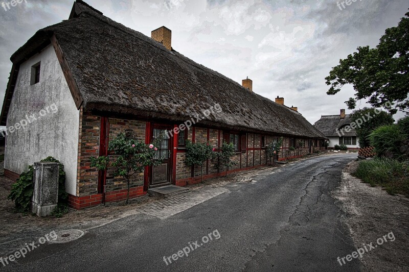 Fisherman's House Rügen Thatched Roof Baltic Sea Free Photos