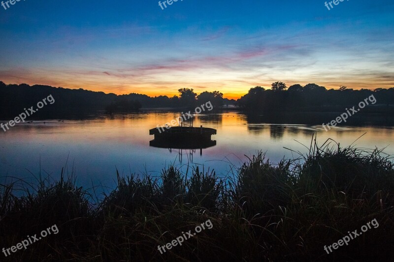 Lake Nature Twilight Richmond Free Photos