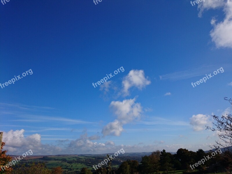 Blue Skies Autumn Sun Ilkley Mental Health Free Photos