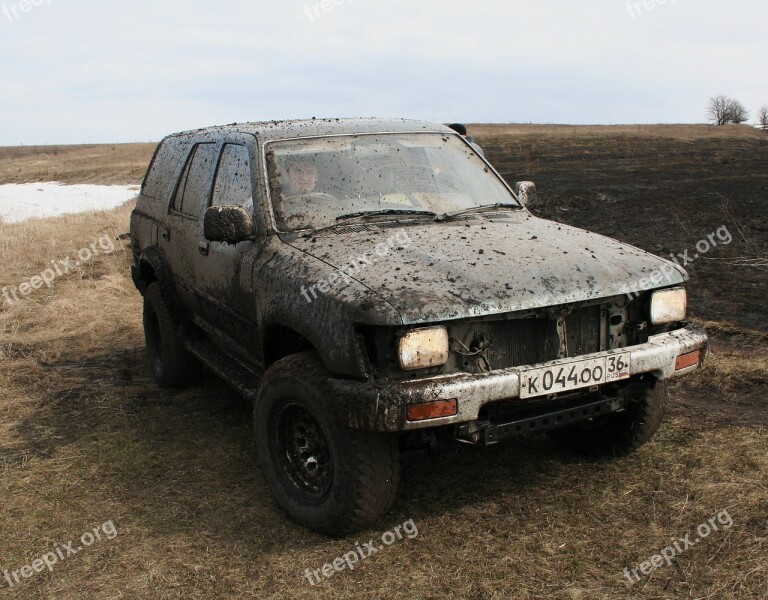 Dirt Russia Jeep Car Countryside