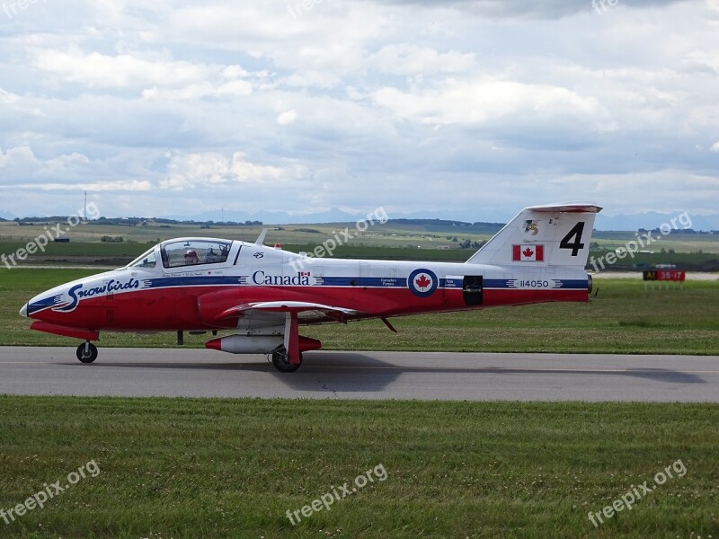 Canadian Snowbirds Airplane Airshow Plane