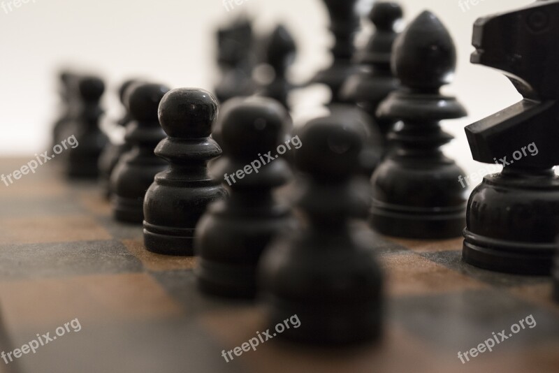 Chess Black Game Board Strategy