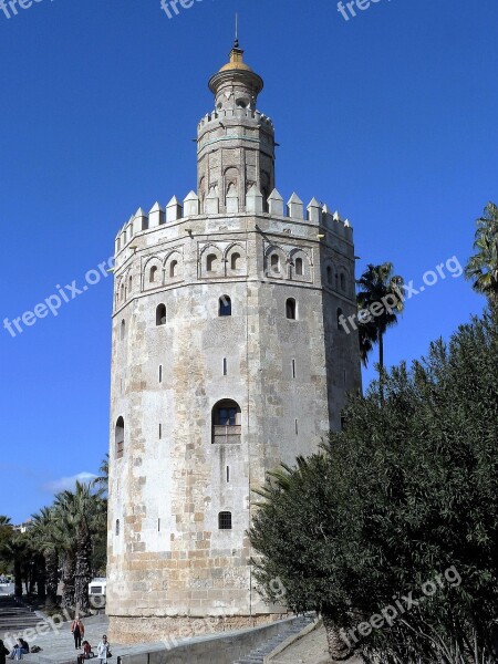 Building History Tower Museum Sevilla