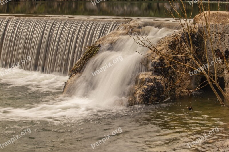 Water Fall River White Water Landscape Texas Hill Country