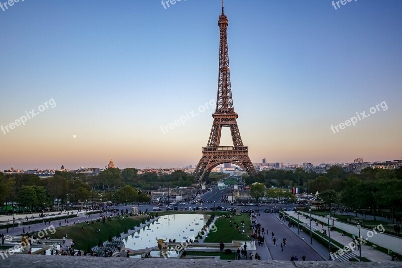 Paris Trocadero City Capital Tourist