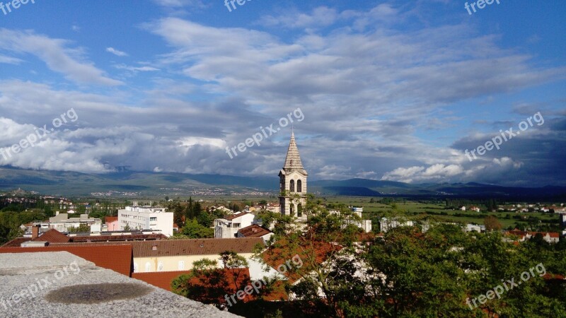 City Landscape Architecture Church Croatia