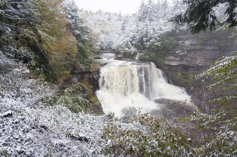 Falls Black Water Falls West Virginia Waterfall Water