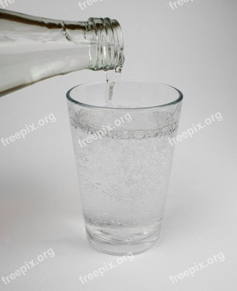 Water Drink Mineral Water Glass Bottle