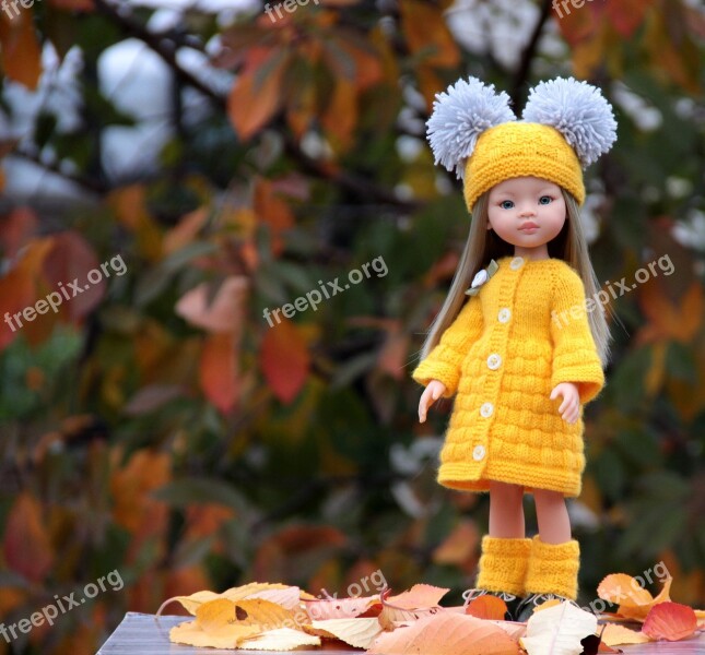 Baby Doll Autumn Toy In The Fall Of October