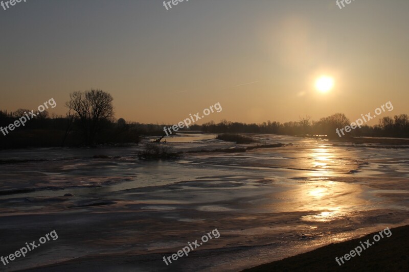 Oderbruch Or River Nature Water