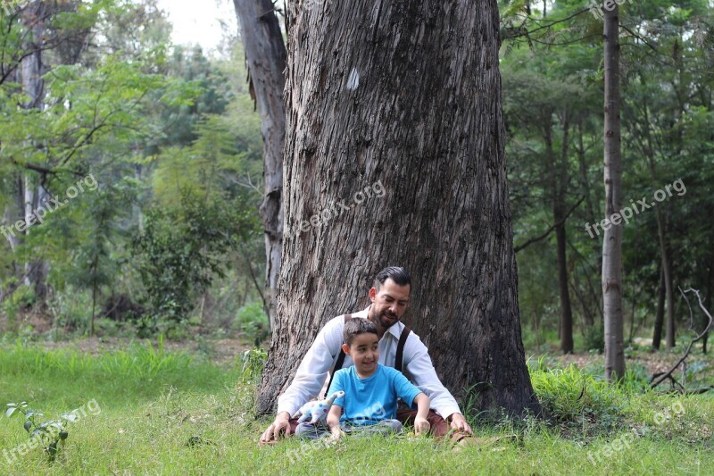 Child Tree Nature Forest Man