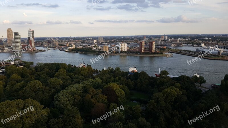 Rotterdam Park Landscape Above Free Photos