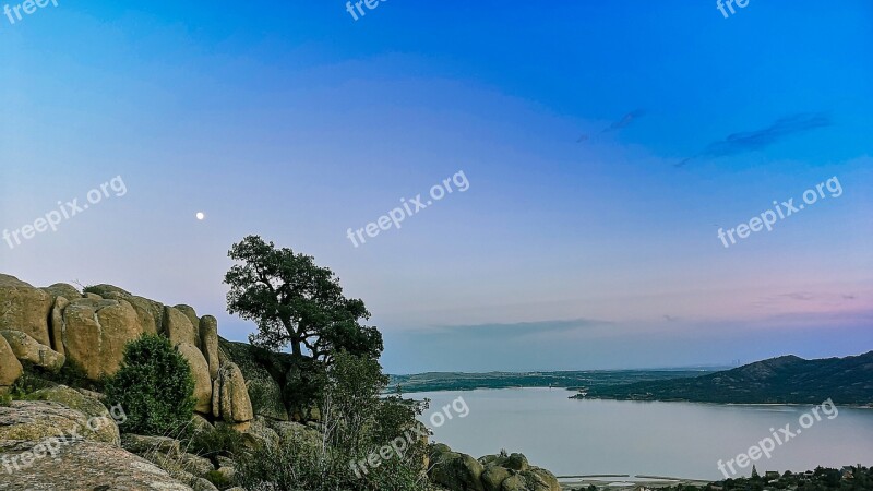 Sunset Pedriza Sky Panoramic Mountain